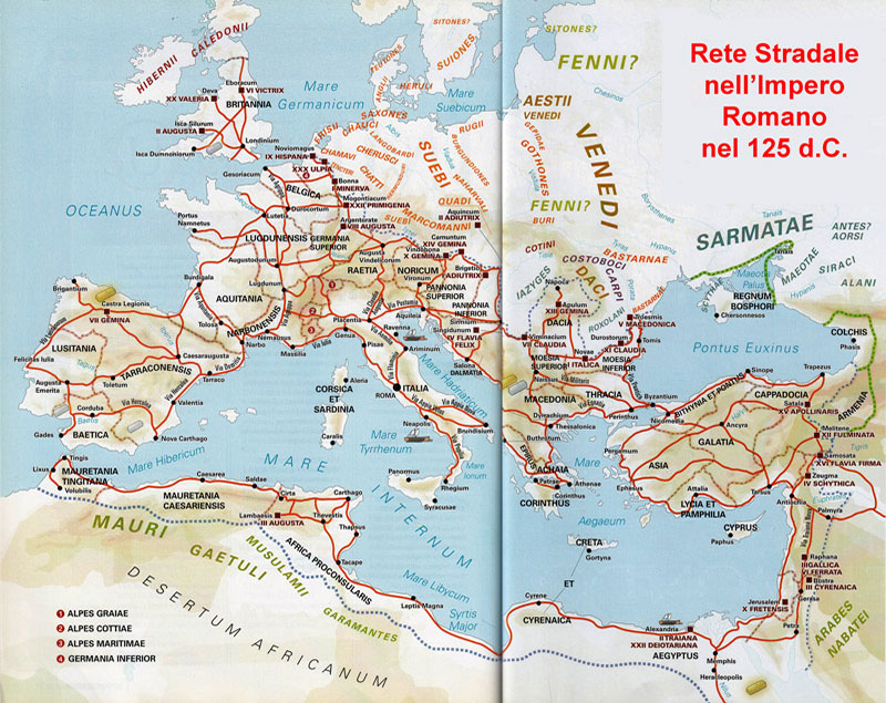 rete stradale dell'impero romano