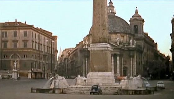 piazza del popolo nel film nell'anno del signore