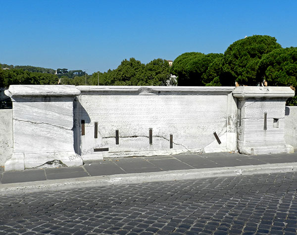 lapide su ponte cestio