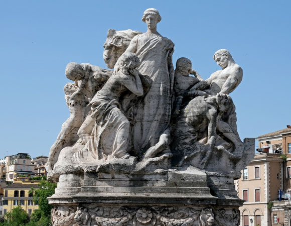 il padre della patria a ponte vittorio emanuele II