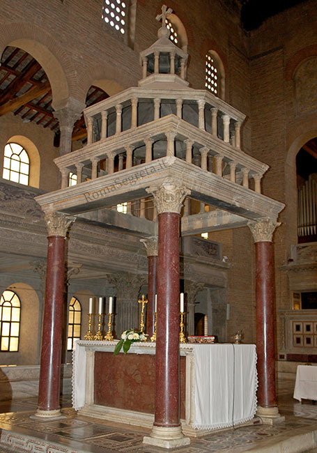 ciborio a s.lorenzo fuori le mura