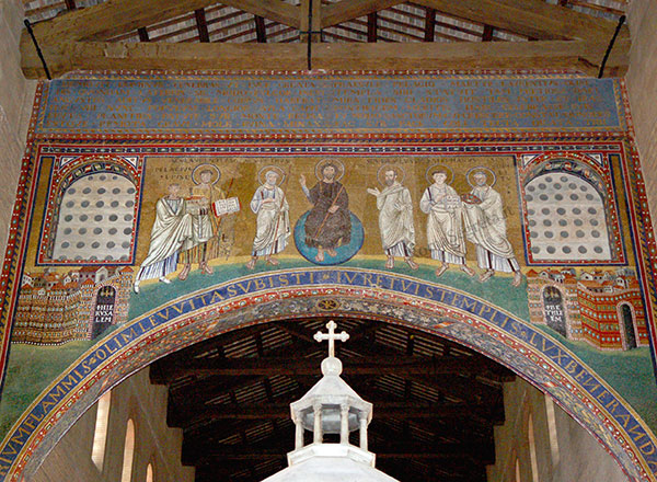 mosaico a s.lorenzo fuori le mura