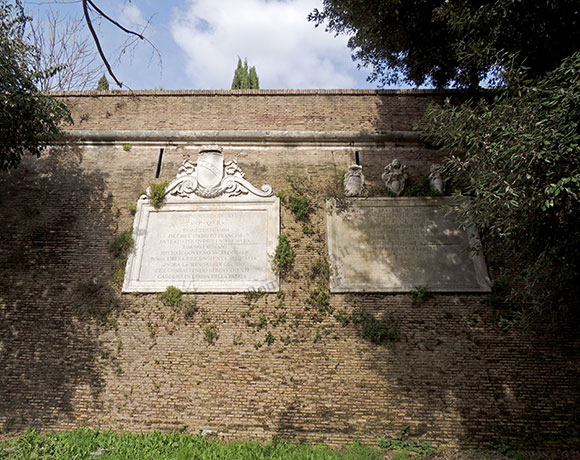 targhe sulle mura gianicolensi