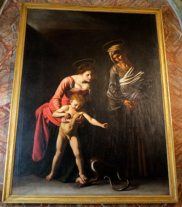 madonna dei palafrenieri del caravaggio