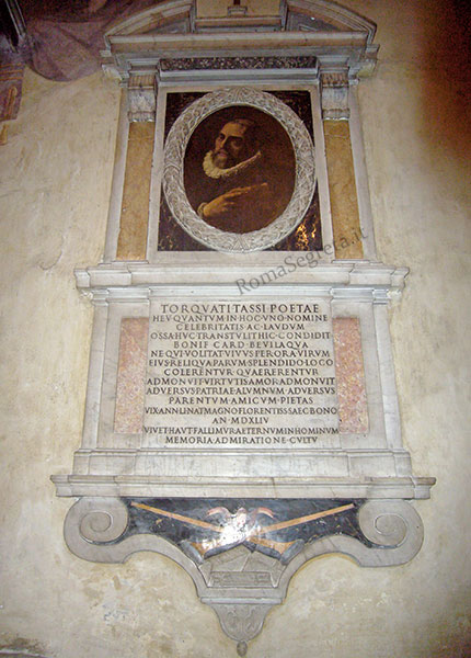 lapide del sepolcro originale di torquato tasso