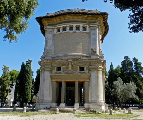 fontana del cisternone a villa borghese