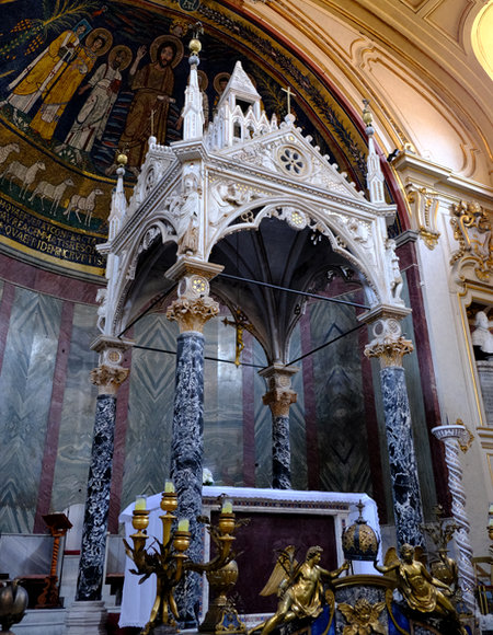 ciborio a s.cecilia in trastevere