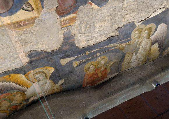 beati accolti dagli angeli nel giudizio universale