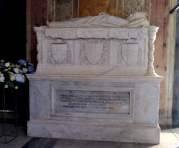 monumento funebre del cardinale adam easton