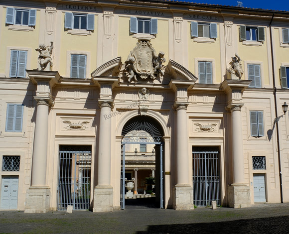 prospetto barocco di s.cecilia in trastevere